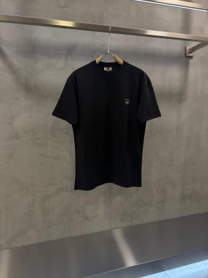 Black hermes 1978 logo cotton tshirt