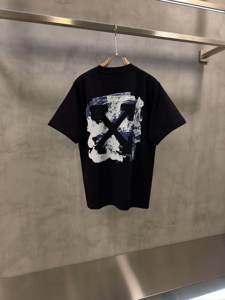 Black Off-White Acrylic Arrows cotton T-Shirt - Image 5
