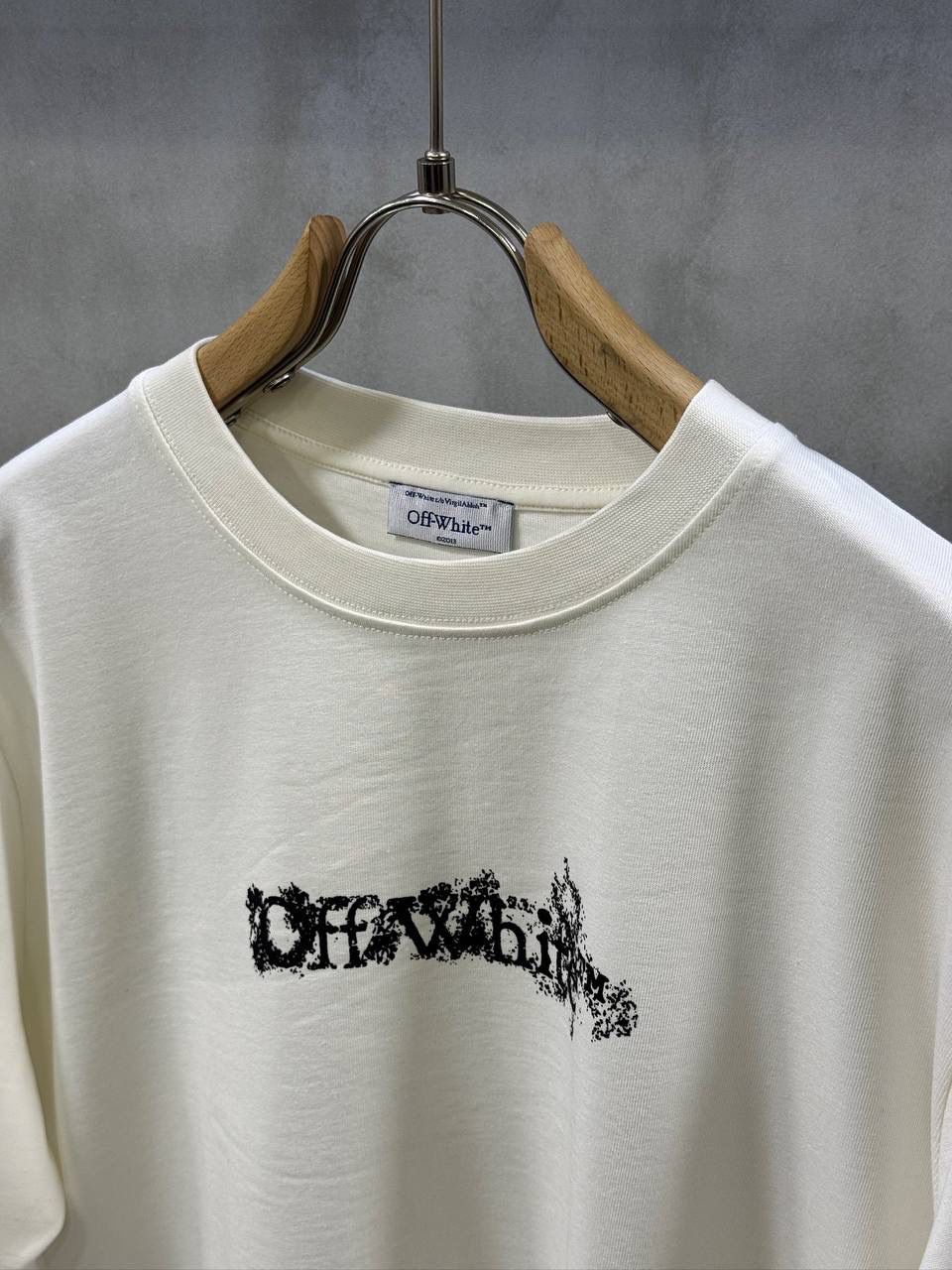 White Off-white heraldic arrow slim cotton T-Shirt - Image 3