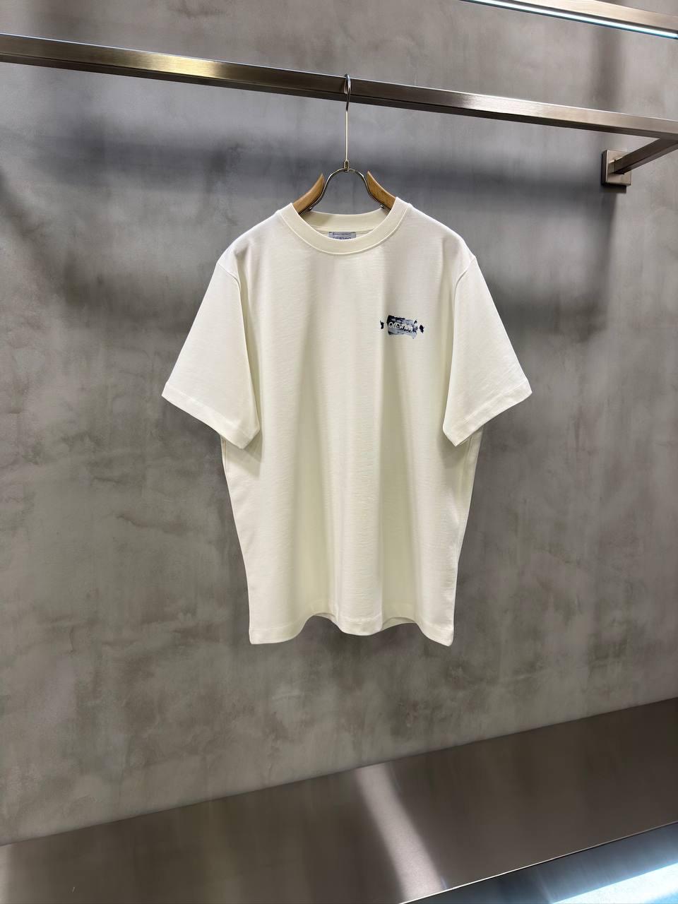 White Off-White Acrylic Arrows cotton T-Shirt - Image 4