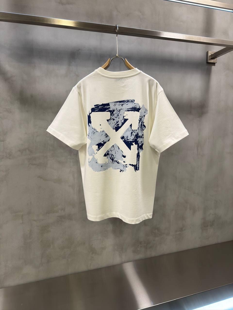 White Off-White Acrylic Arrows cotton T-Shirt - Image 7