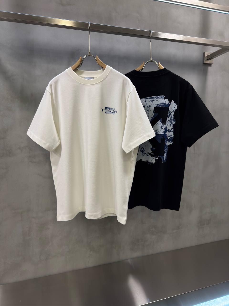 White Off-White Acrylic Arrows cotton T-Shirt - Image 6