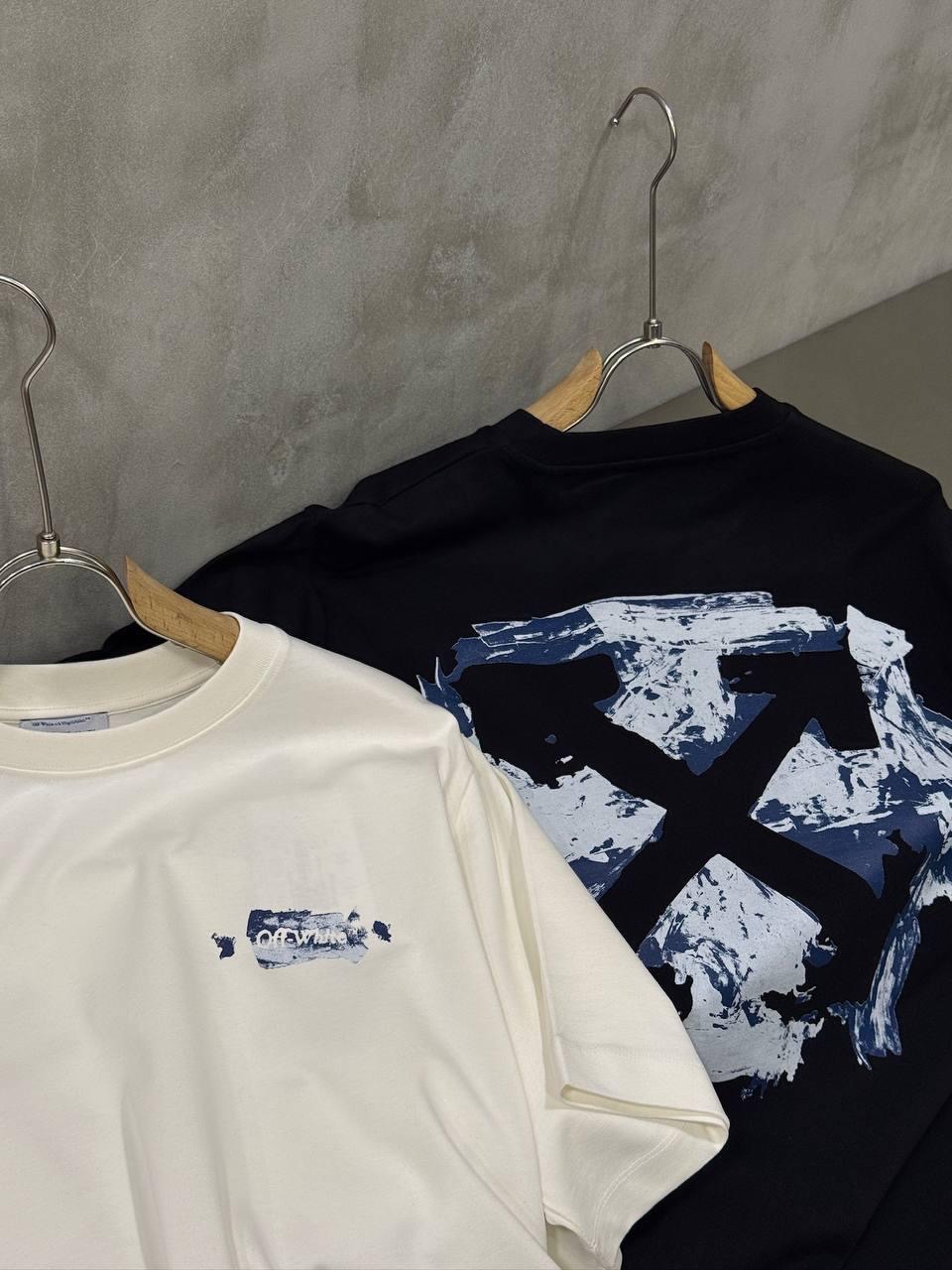 White Off-White Acrylic Arrows cotton T-Shirt - Image 3