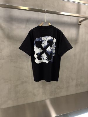 Black Off-White Acrylic Arrows cotton T-Shirt