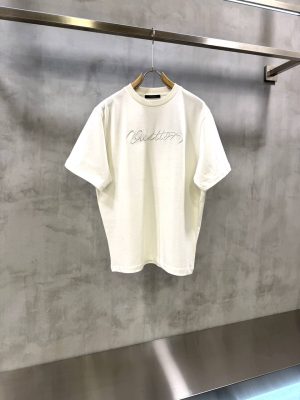 White LV Ornamental signature cotton tee