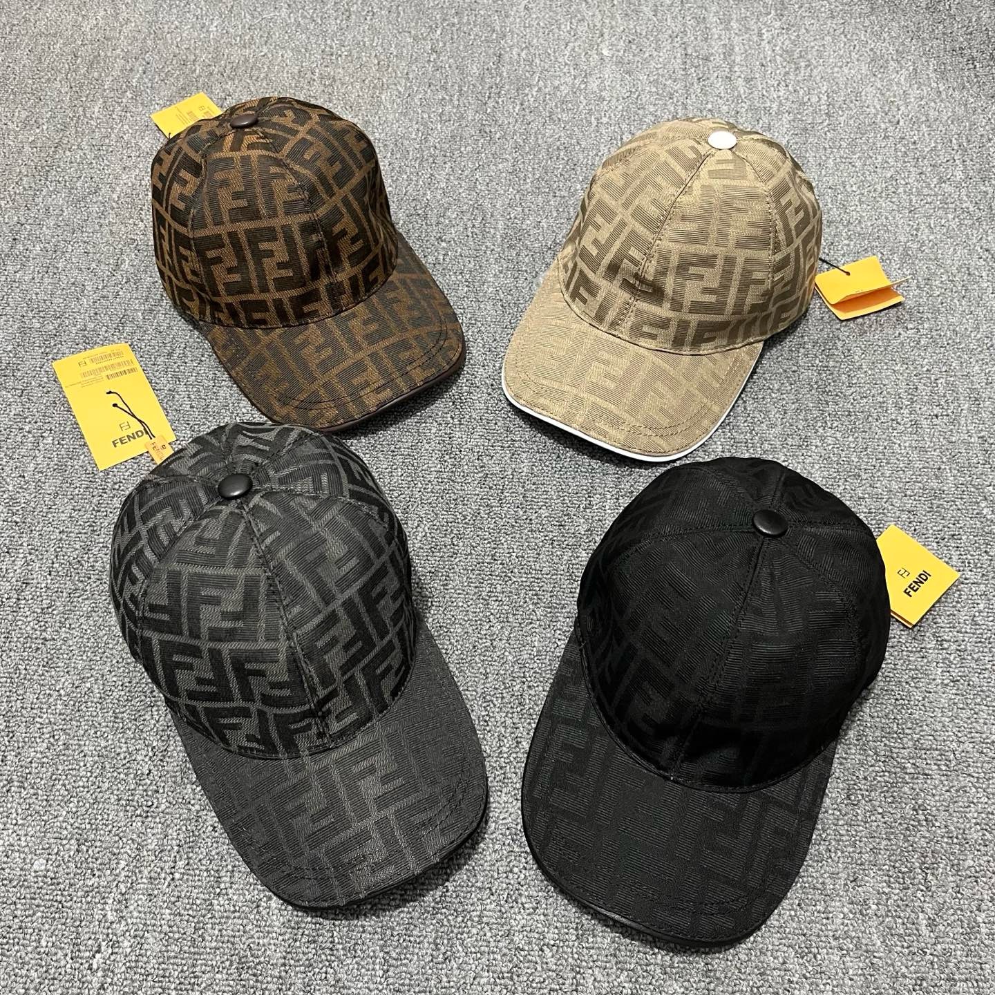 Black Fendi FF jacquard baseball cap - Image 5