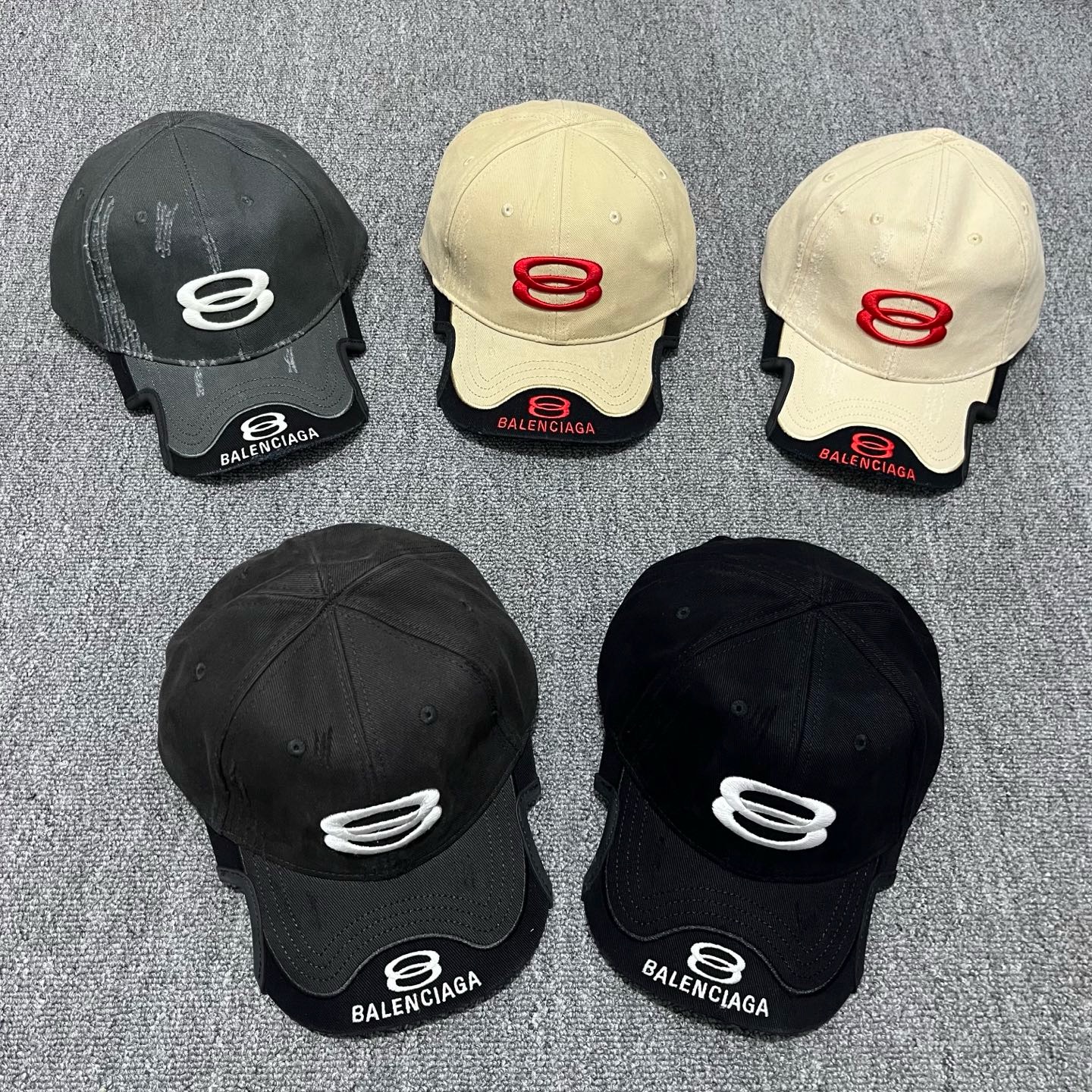 Black Balenciaga Double Unity Cap - Image 5