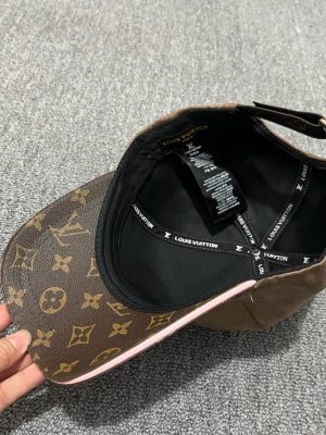 Dark Brown LV logo cap
