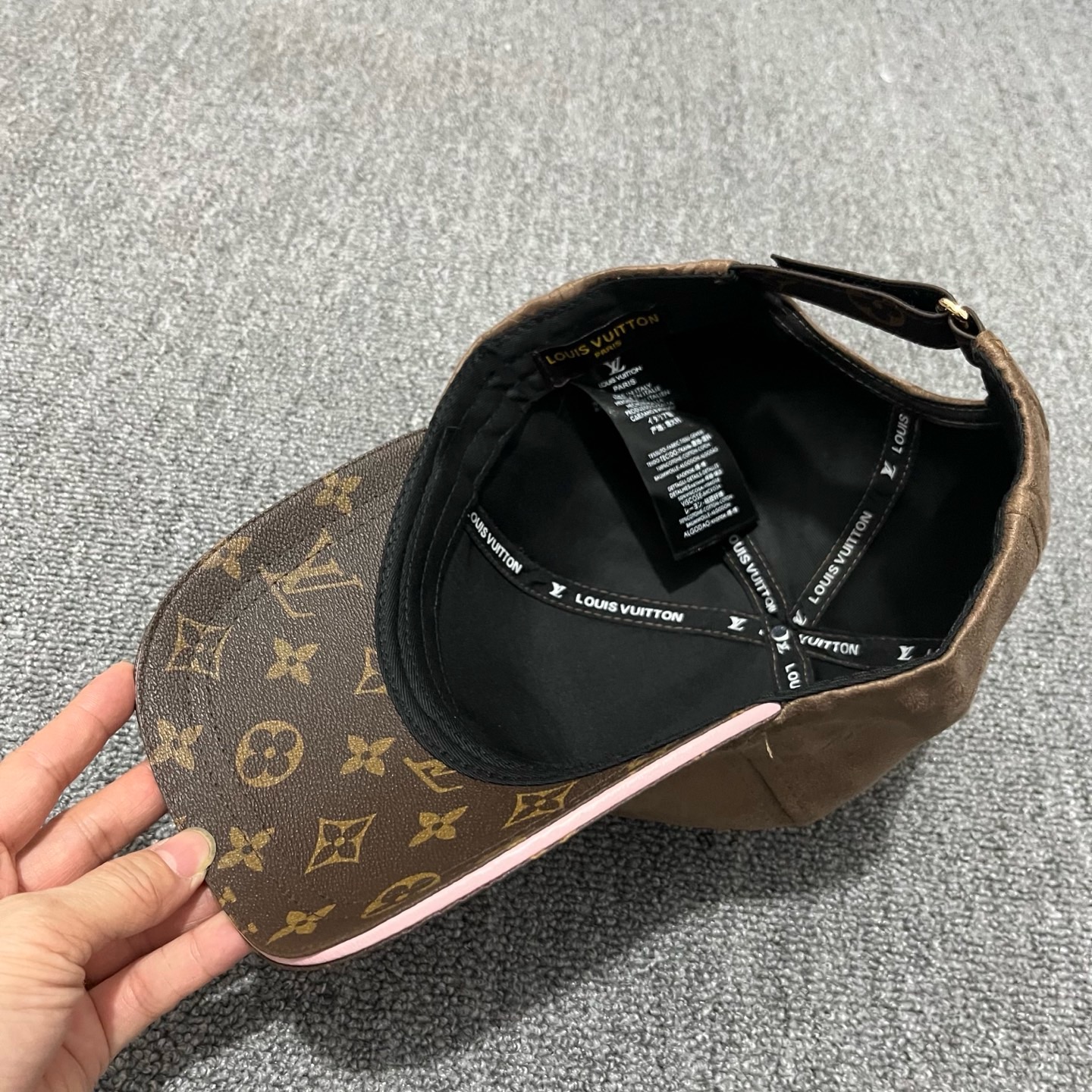 Dark Brown LV logo cap - Image 2