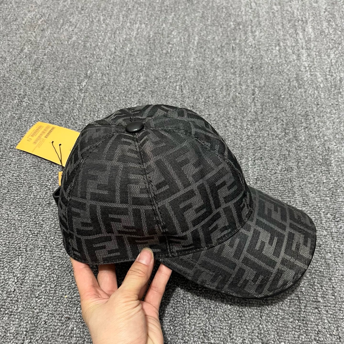 Smoked Fendi FF jacquard baseball cap - Image 2