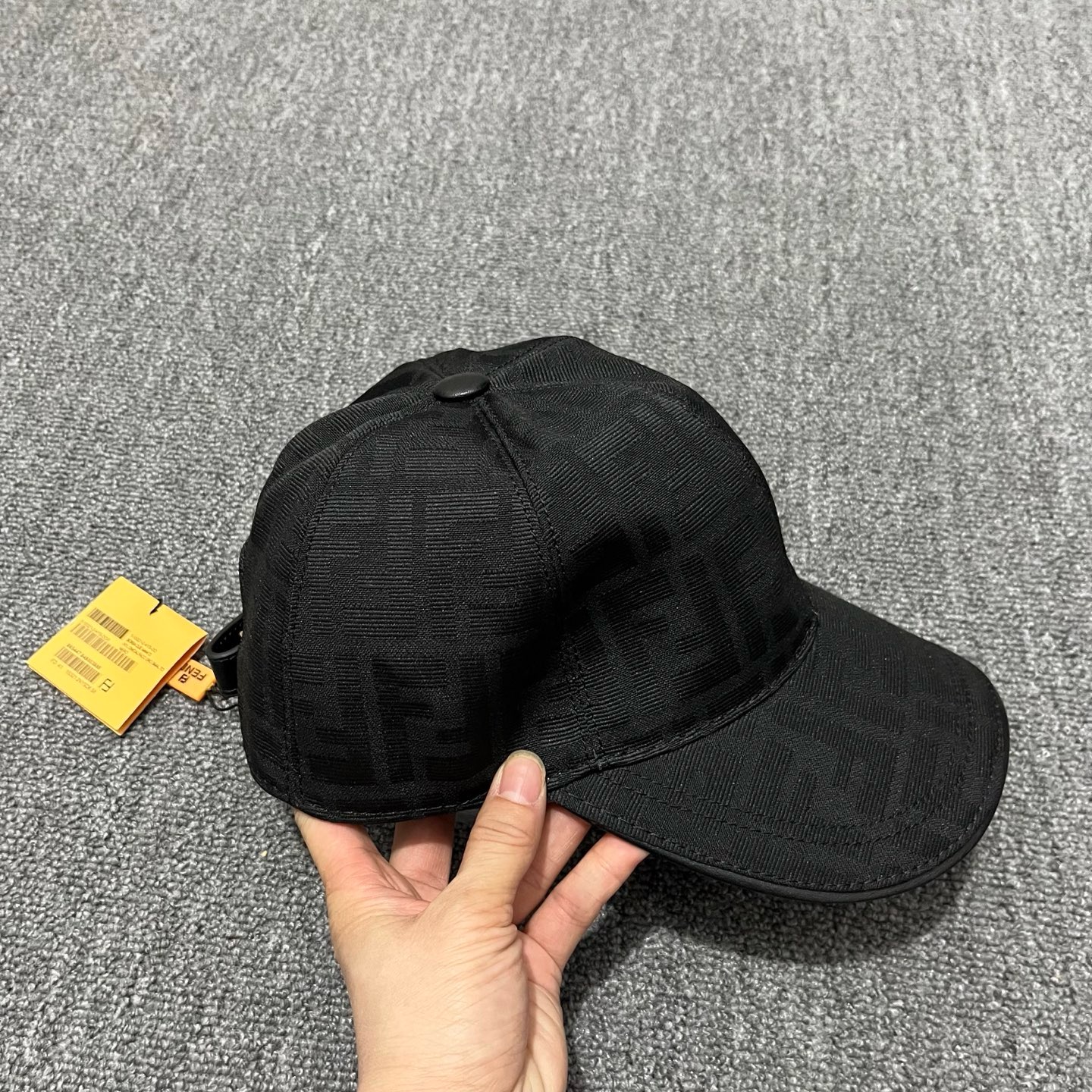 Black Fendi FF jacquard baseball cap - Image 2