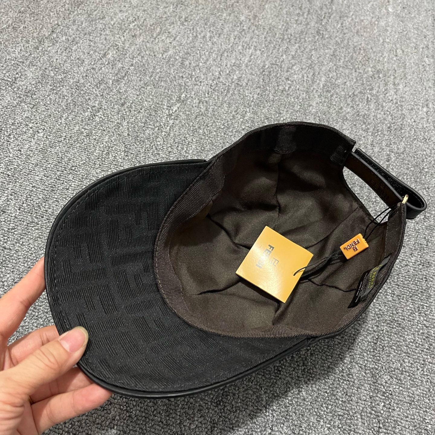 Black Fendi FF jacquard baseball cap - Image 4