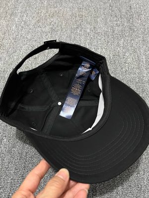 Black LV Signature Cap