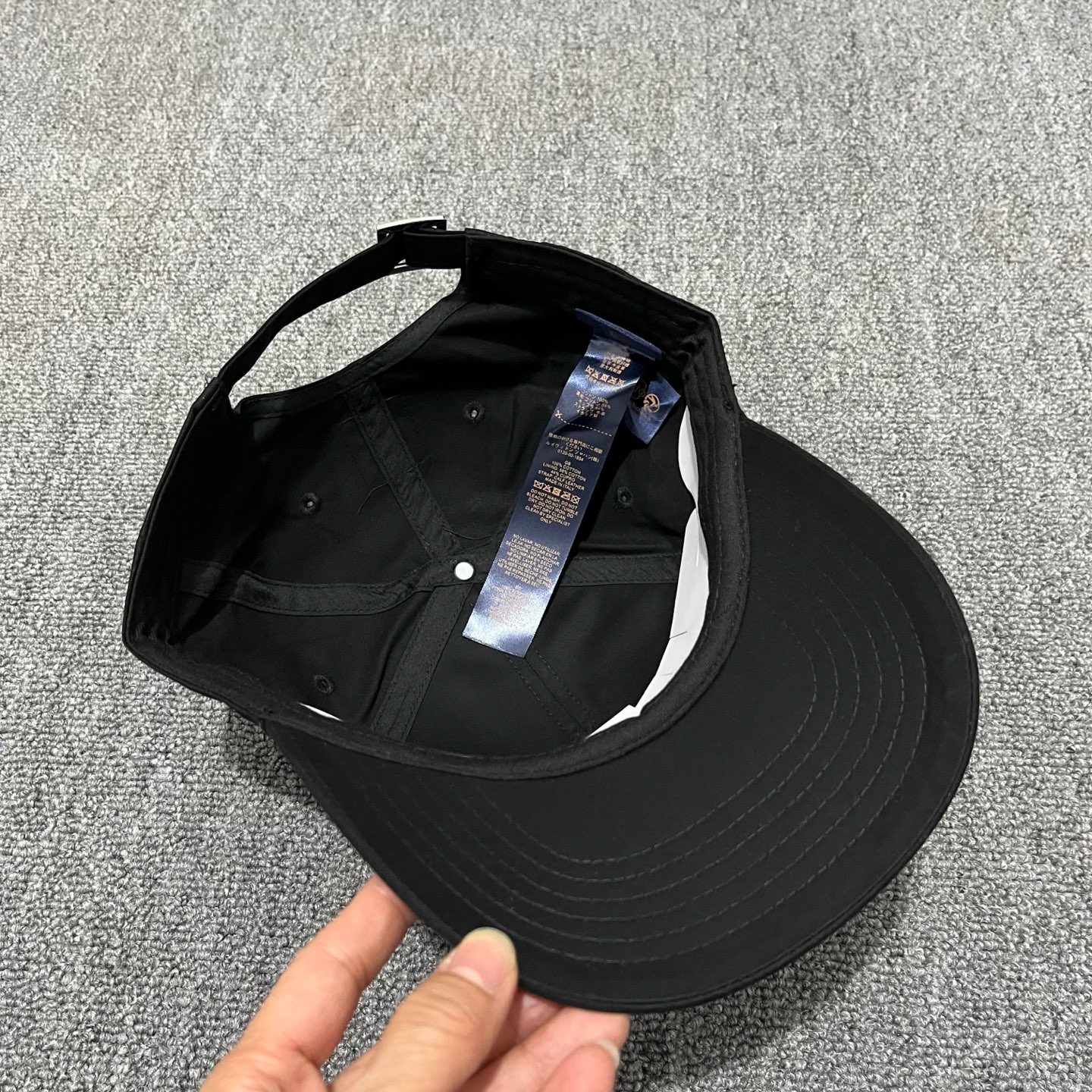 Black LV Signature Cap - Image 2