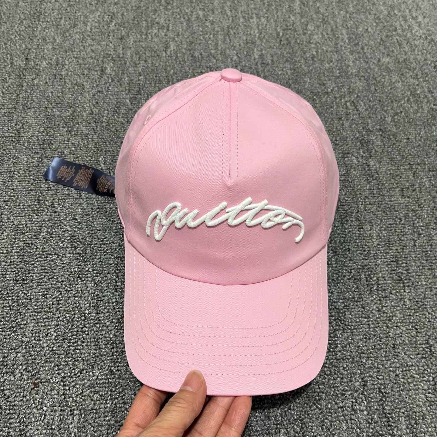Light Pink LV Signature Cap