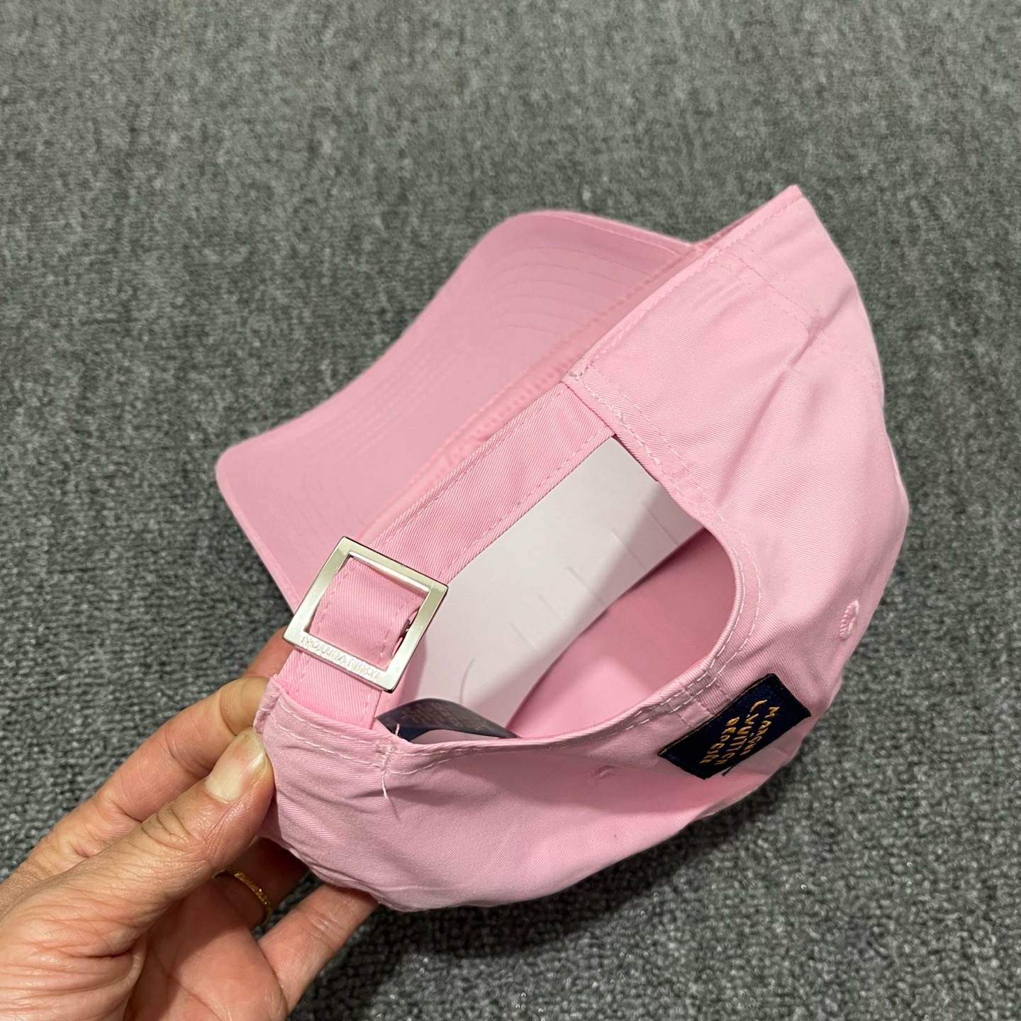 Light Pink LV Signature Cap - Image 2