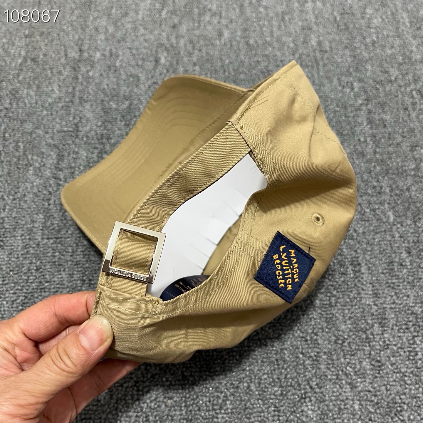 Light Beige LV Signature Cap - Image 3