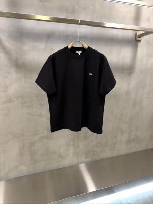 Black Loewe Anagram-embroidered logo cotton tee
