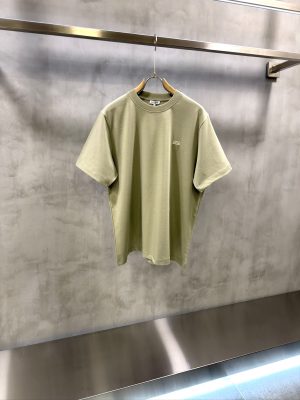 Beige Loewe Anagram-embroidered logo cotton tee