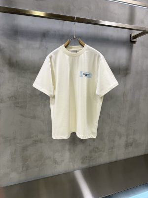 White Givenchy paint-effect logo print cotton t-shirt