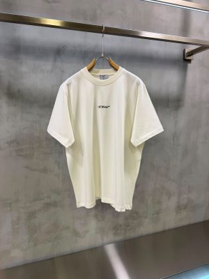 White Off White arrow sponge cotton t-shirt