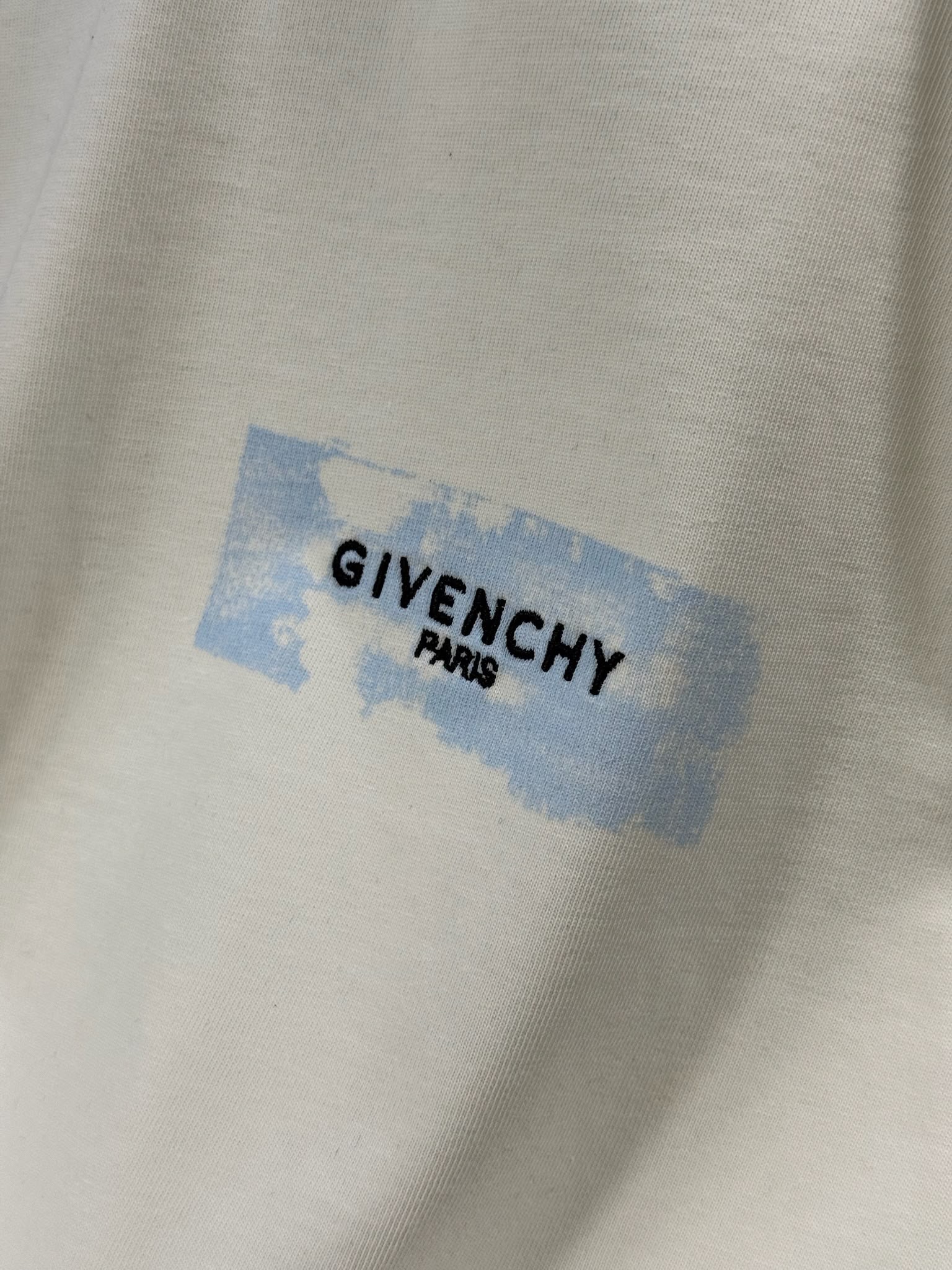 White Givenchy paint-effect logo print cotton t-shirt - Image 4