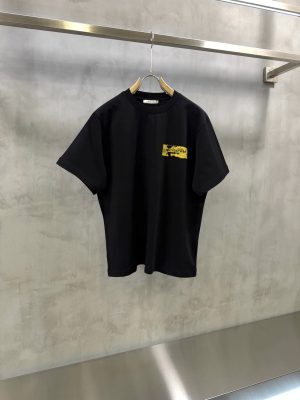 Black Givenchy paint-effect logo print cotton t-shirt